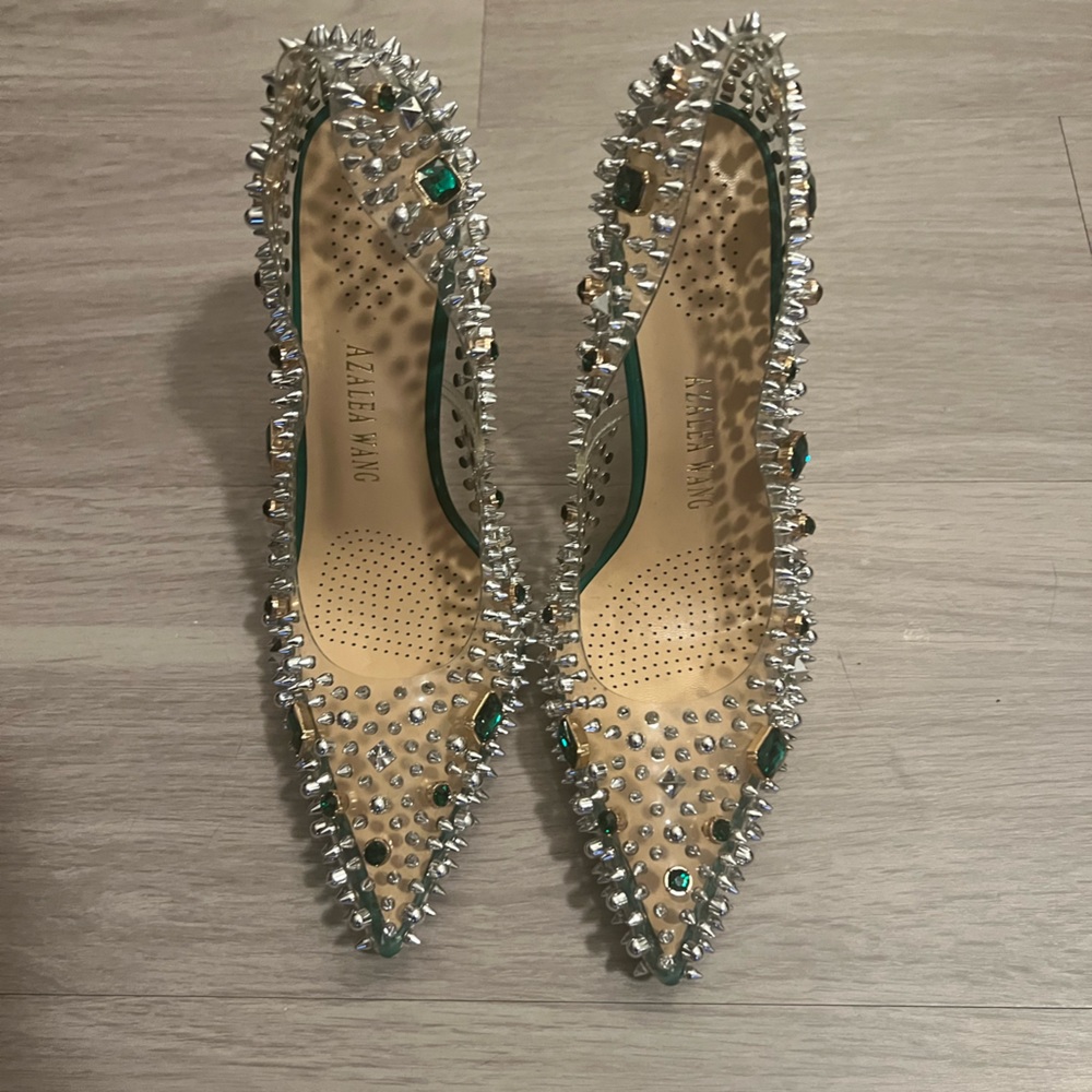 AZALEA WANG ADD A LITTLE SPICE STILETTO PUMP IN GREEN